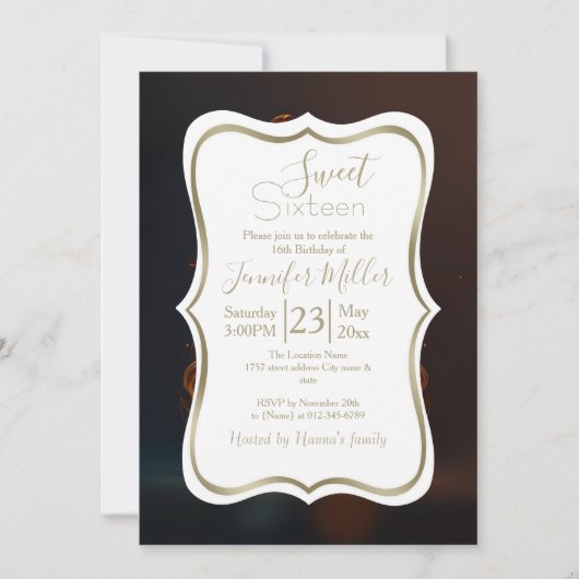 Electric guitar on fire 招待状 (正面)