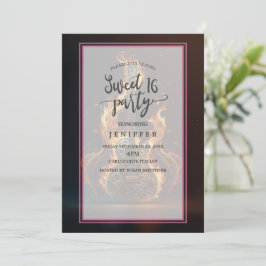 Electric guitar on fire                       招待状