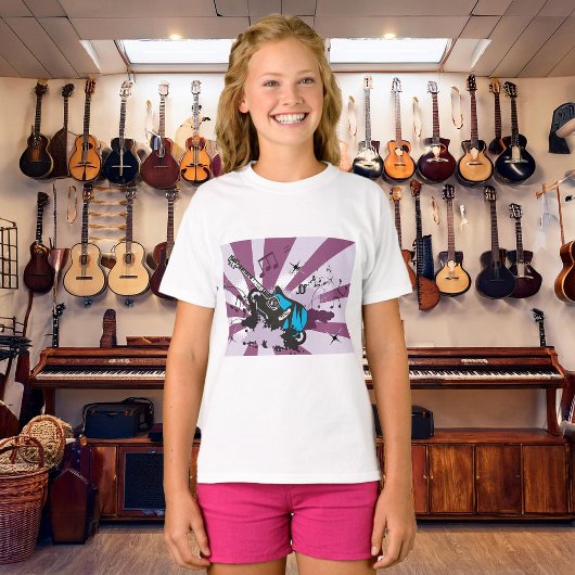 Electric Guitar Pop Art Music Rock Grunge Tシャツ
