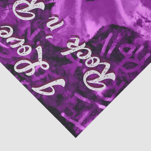 Electric Guitar Purple Black Rock n Roll Decoupage 薄葉紙 (詳細)