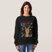 Electric guitar Rock Hard guitarist guitar born in スウェットシャツ (正面フル)