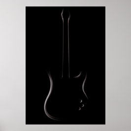 Electric Guitar Silhouette ポスター