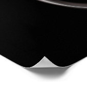 Electric Guitar Silhouette ポスター (角)