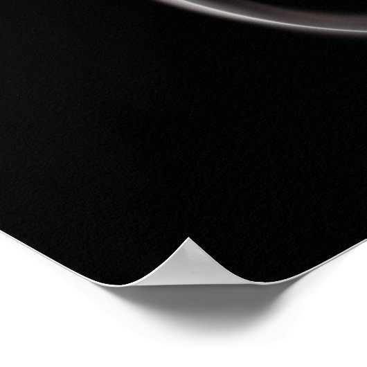 Electric Guitar Silhouette ポスター (角)