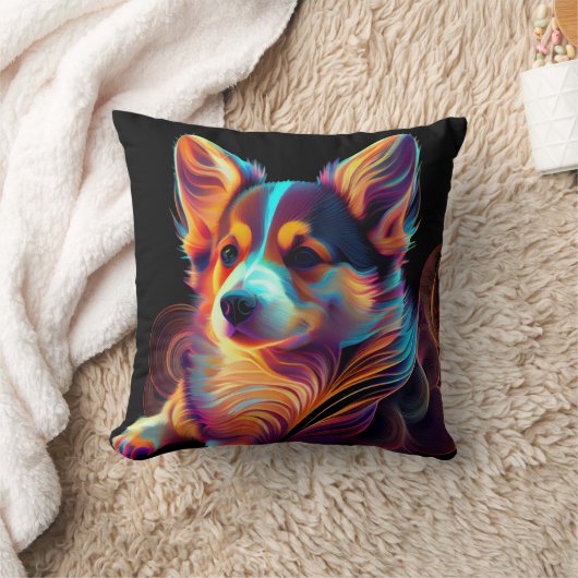 "Electric Lady" Corgi Pillow クッション (ブランケット)