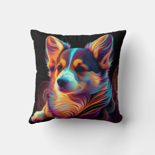 "Electric Lady" Corgi Pillow クッション (裏面)
