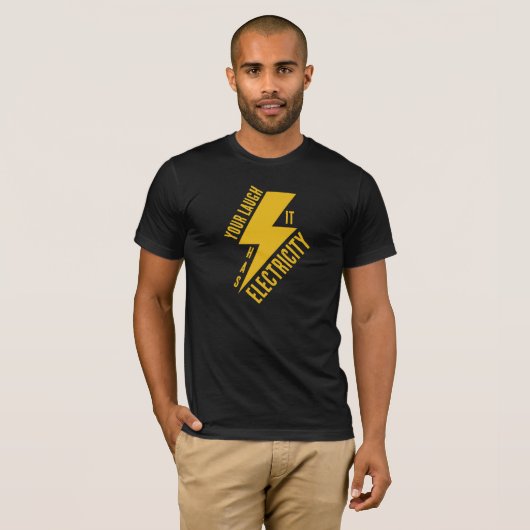 Electric Laugh Lightning Bolt Art Tシャツ (正面フル)