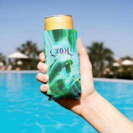 Electric Light Lines Gradient Abstract. スリム缶クーラー