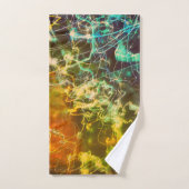 Electric Light Lines Gradient Abstract. バスタオルセット (ハンドタオル)