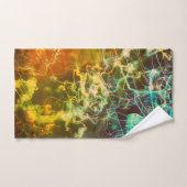 Electric Light Lines Gradient Abstract. バスタオルセット (ハンドタオル)