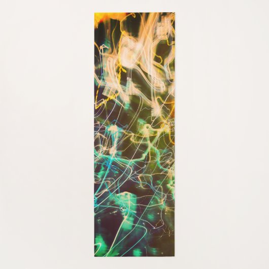 Electric Light Lines Gradient Abstract. ヨガマット (裏面)