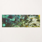 Electric Light Lines Gradient Abstract. ヨガマット (正面(横))