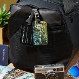 Electric Light Lines Gradient Abstract. ラゲッジタグ