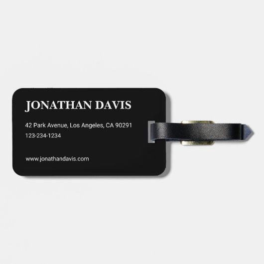 Electric Light Lines Gradient Abstract. ラゲッジタグ (裏面横)