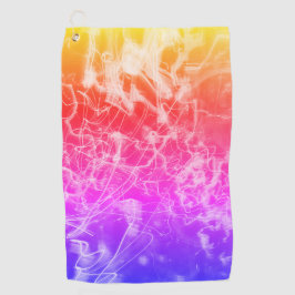Electric Light Lines Gradient Abstract Modern. ゴルフタオル