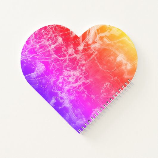 Electric Light Lines Gradient Abstract Modern. ノートブック (裏面)