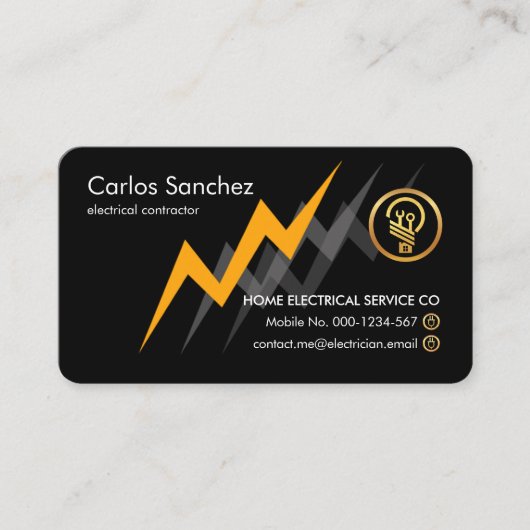 Electric Lightning Powers Electrician 名刺 (正面)