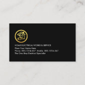 Electric Lightning Powers Letter-e Electrical 名刺 (裏面)