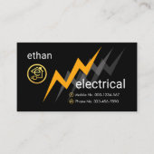 Electric Lightning Powers Letter-e Electrical 名刺 (正面)
