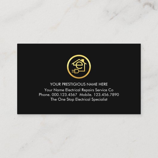 Electric Lightning Roof Circuit Plug 名刺 (裏面)