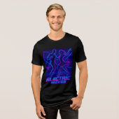 ELECTRIC MOVES ネオンの夜 SALSA トライブレンドTシャツ (正面全面)