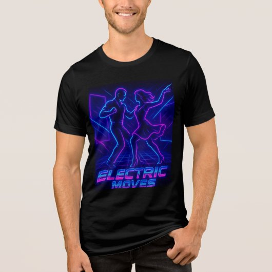 ELECTRIC MOVES NEON NIGHTS SALSA トライブレンドＴシャツ (正面)