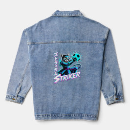 Electric Ninja Cat Striker Jackets for Women デニムジャケット