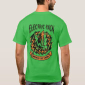 Electric Pack Wolf Shirt – Lightning Power Graphic Tシャツ (裏面)