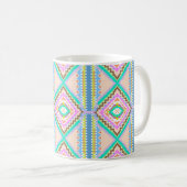 Electric Pastel Dream Kaleidoscope コーヒーマグカップ (正面右)