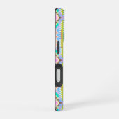 Electric Pastel Dream Kaleidoscope iPhone 16ケース (右側面)
