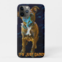 Electric Pop Art Portrait — "It's Just Dandy" iPhone 11 Proケース