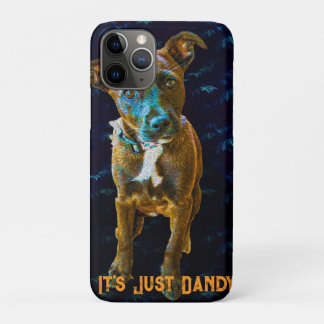 Electric Pop Art Portrait — "It's Just Dandy" iPhone 11 Proケース