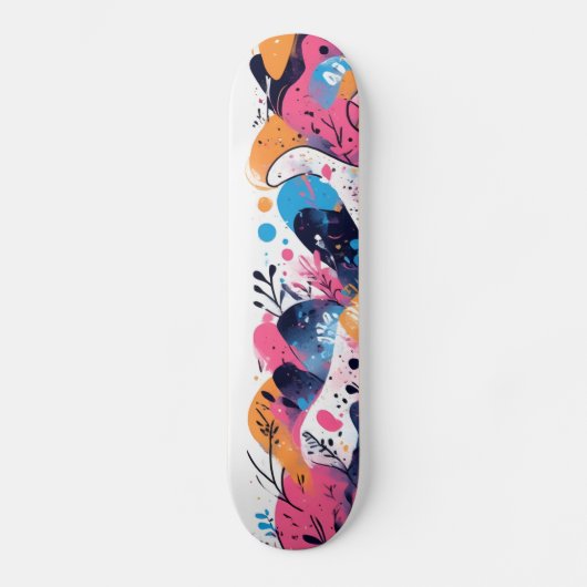 Electric Pop: Neon Pink Skateboards スケートボード (正面)