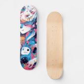 Electric Pop: Neon Pink Skateboards スケートボード (正面)