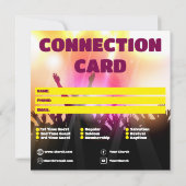 Electric Praise Church Connection Card カード (裏面)