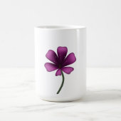 Electric Purple Glossy Bloom Moody Dark Botanical  コーヒーマグカップ (中央)