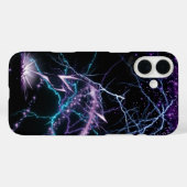 Electric Purple Lightning Storm Phone Case - Cosmi Case-Mate iPhoneケース (裏面 (横))
