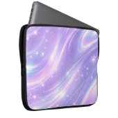 Electric purple neon patterns AI art  ラップトップスリーブ (正面右)