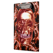 Electric Red Chromeスカルクリップボード クリップボード (左)