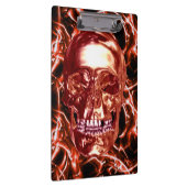 Electric Red Chromeスカルクリップボード クリップボード (右)