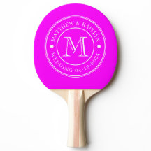 Electric Retro Pink ウェディングモノグラム