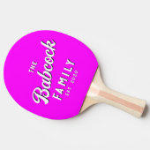 Electric Retro Pink 家族の名前と年 卓球ラケット (横)