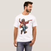 Electric Rockstar Guitarist Tシャツ (正面フル)