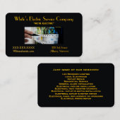 “Electric Service Company ” Business Card 名刺 (正面/裏面)
