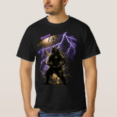 Electric Shogun – Golden Voltage Samurai Tシャツ (正面)