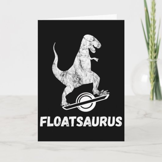 Electric Skateboard Float T-rex Saurus One Wheel V カード (正面)