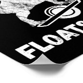 Electric Skateboard Float T-rex Saurus One Wheel V ポスター (角)