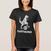 Electric Skateboard Float T-rex Saurus One Wheel V Tシャツ (正面)