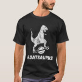Electric Skateboard Float T-rex Saurus One Wheel V Tシャツ (正面)