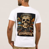 Electric Skull Rock Festival Tee | ギター & ドラム Tシャツ (裏面)